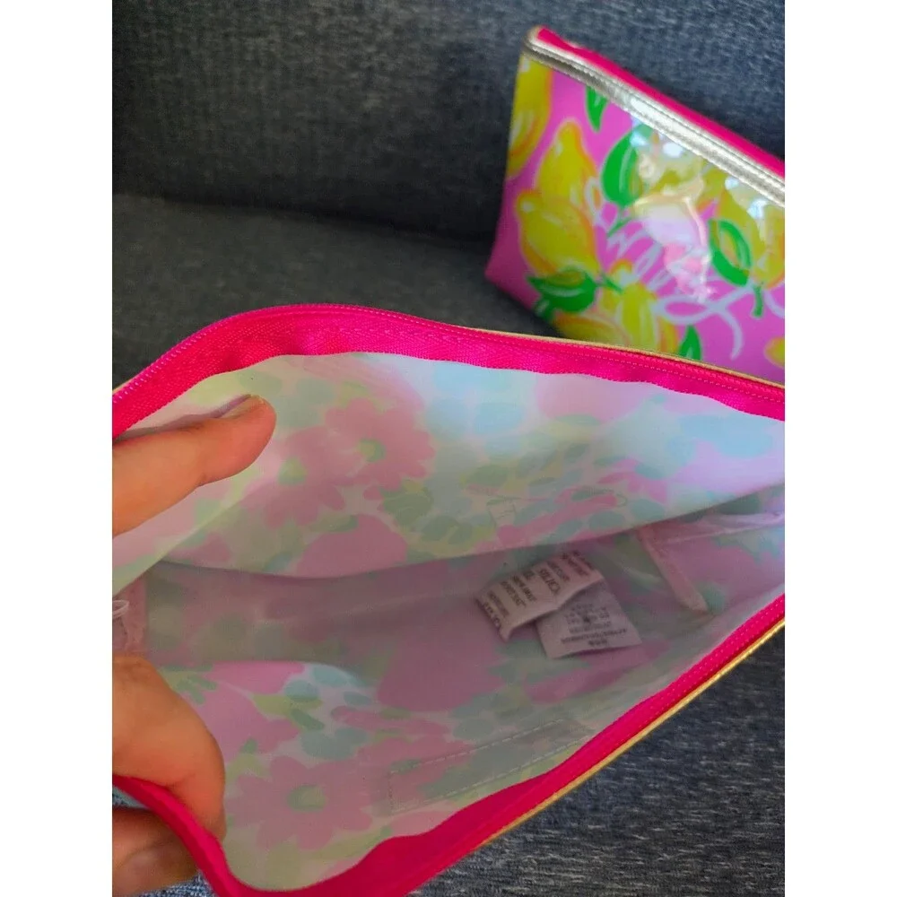 Lilly Pulitzer Estee Lauder Cosmetic Bags Set of 2